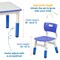 Rectangle Dry-Erase Activity Table and 2 Adjustable Height Plastic Chairs, 3-Piece